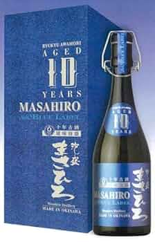Amazon.co.jp: 泡盛 10年古酒 まさひろ ブルーラベル 40度 720ml